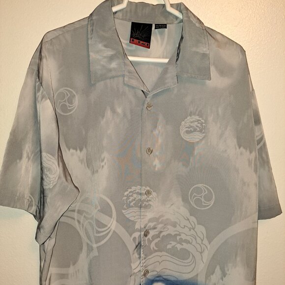 Vintage C-Two Rave Dragon Button Down Short Sleeve Shirt size XL - Picture 6 of 9